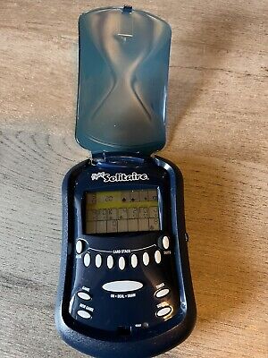 Radica 2006 Solitaire Flip Top Light Up Handheld Electronic Game Blue - Tested
