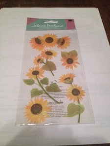NEW Scrapbook/Craft Embellishment Sticker JOLEE BOUTIQUE Sunny Sunflowers Flower - Picture 1 of 3