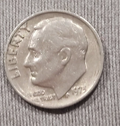1973 no mint dime w/dd errors vf condition Cover