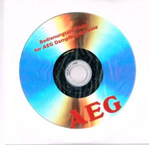 AEG Dampf-Bügelpresse Bedienungsanleitung auf CD - Bild 1 von 1