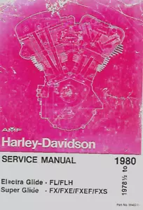 1978 1/2 - 1980 Harley-Davidson Electra Glide Super Glide Service Manual FL... - Picture 1 of 7