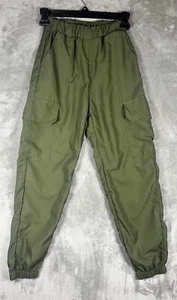SHEIN Cargo Joggers Girls SZ 11-12 Years Pockets Green Elastic Stretch Waist - Picture 1 of 5