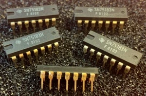 10pcs x SN75183N Texas Instruments  IC                   ((( Tarnished Legs ))) - Picture 1 of 1