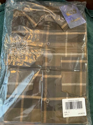 Camisa Cakeworthy X Star Wars Chewbacca Franela S Pequeña Botón a Cuadros Nueva con Etiquetas Foto 1 de 4