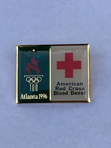 Atlanta 1996 Olympic Games--American Red Cross Blood Donor Pin - Picture 1 of 1