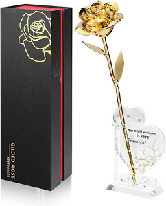 Gold Dipped Rose Real 24K Gold Rose, Genuine One of a Kind Rose Hand Dipped in 2