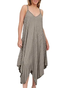 Maxi vestido de verano italiano con tirantes estampado de playa con cuello en V sin mangas para mujer - Imagen 1 de 253