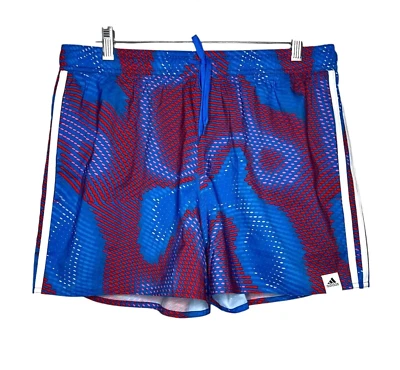 Pantalones Cortos de Natación Adidas Melbourne Gráficos Para Hombres L Azul Rojo HA0363 Longitud Corta NUEVO Foto 1 de 4
