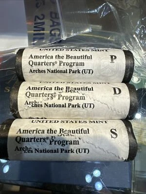 2014 ARCHES NATIONAL PARK P  D S quarter rolls 1 Roll of each 3 Rolls Total - Image 1 of 2