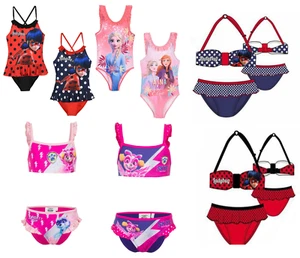 Girls Kids Frozen Ladybug Swimming Costumes Paw Patrol Swimsuit Bikini Swimwear - Picture 1 of 34