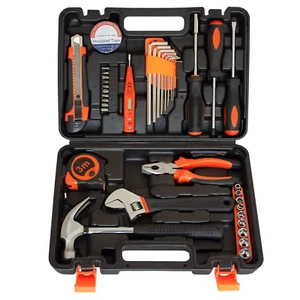 38-Piece Household Tool Kit with Plastic Toolbox - DIY Home Repair - Bild 1 von 12