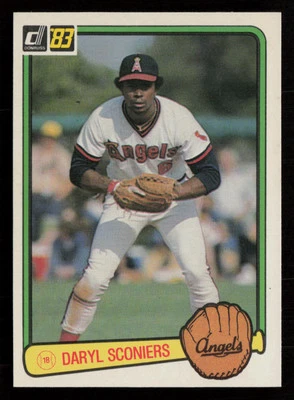 Daryl Sconiers 1983 Donruss #141 California Angels Baseball Card - Image 1 of 2