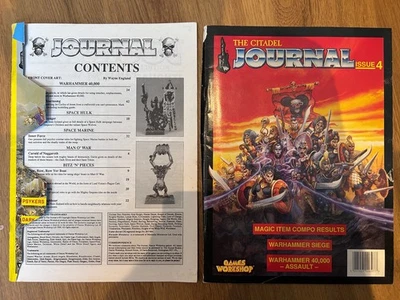 Citadel Journal numeri 3&4 GW 1994 Space Marine Man O’ War Warhammer fuori produzione RARO - Immagine 1 di 3