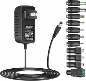 Universal 5V 3A AC to DC Power Adapter with 11 DC Tips 6FT Charger - Picture 1 of 5