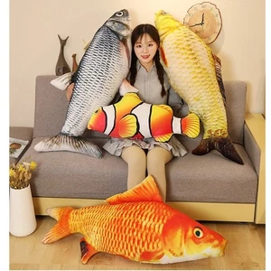 Simulation Design Fish Plush Toy Fish Cushion Pillow Home Decoration - Picture 1 of 14