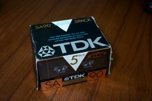TDK SA90 5er Pack High Bias Type II Cassette Tapes NEU & Sealed Blank - Bild 1 von 4