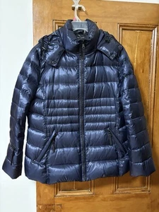 Andrew Marc Womens Size XXL Navy Puffer 650 fill power Jacket AS NEW - Picture 1 of 17
