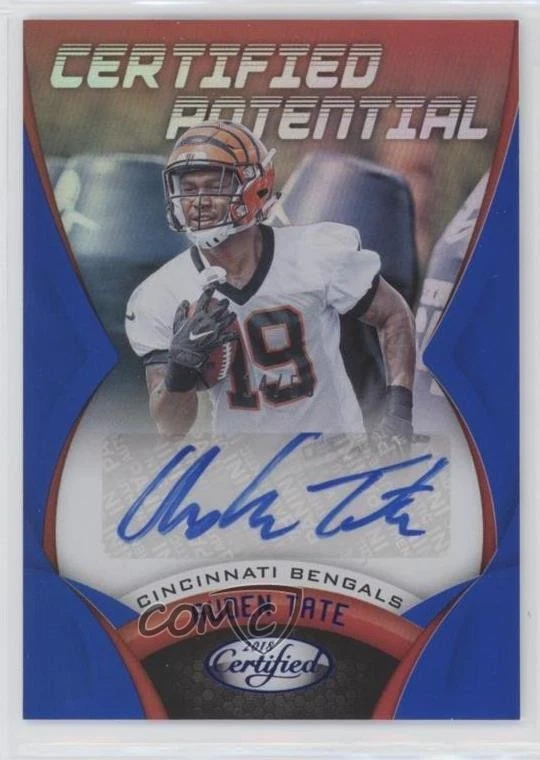 2018 Certified Potential Signatures Mirror Blue /50 Auden Tate Rookie Auto RC - Image 1 of 2
