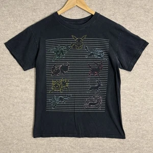 Pokemon Eevee Evolutions Jolteon Flareon T-Shirt Herren Größe M Schwarz - Bild 1 von 3