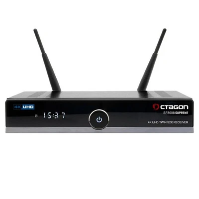 Octagon SF8008 V3 Supreme UHD 4K PVR H.265 E2 Linux Dual WiFi 2x DVB-S2X Twin  - Bild 1 von 4