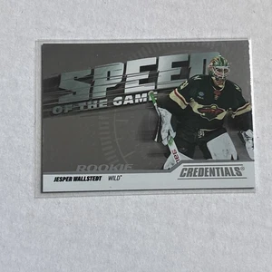 2024-25 Credenciales Velocidad del Juego Jesper Wallstedt #SGR-JW Wild RC - Imagen 1 de 2