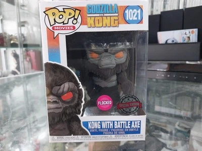 Funko Pop Godzilla vs Kong - King Kong con hacha de batalla flocada #1021 Foto 1 de 4
