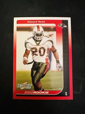 2002 Score - 2002 Rookie Ed Reed Mint #324 (RC) - Image 1 of 2