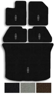 2011-2015 Lincoln MKX Carpet 5pc Logo Floor Mat Set-Choose Material & Color - Image 1 of 4