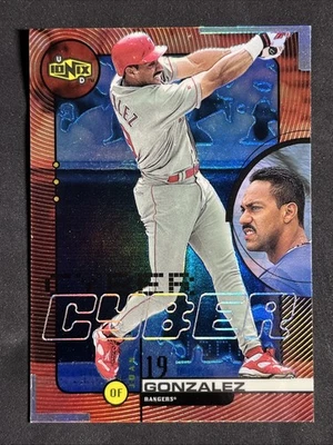 1999 Ionix Cyber Juan Gonzalez #C10 Very Rare SSP - Image 1 of 2