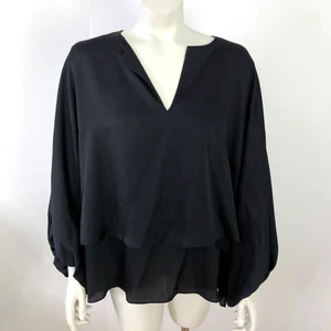 Lafayette 148 NEW $698 XL Smock Pullover Top Blouse Polyester Elastic Cuff HRJ - Picture 1 of 17