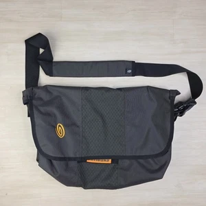 Timbuk2 Nylon Spin Ripstop Laptop Messenger Bag Medium Gray Orange - Picture 1 of 11