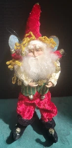 Mark Roberts Collection Fairy Santa Elf Christmas Ornament 11”H all that & bells - Picture 1 of 20