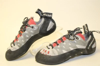 Zapatos de escalada en roca La Sportiva para mujer talla 6 37 gris gamuza textil con cordones Foto 1 de 4