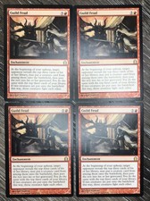 Guild Feud x4 Magic Card Lot (Return to Ravnica) MTG Red Enchantment 97/274 Rare