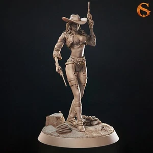 Dungeons & Dragons spielbare Figur - weibliche menschliche Charlene - Revolverheldin - Bild 1 von 4