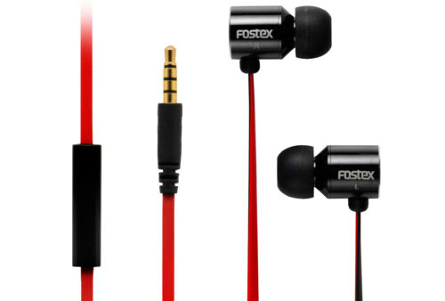 FOSTEX TE-03B Stereo-Ohrhörer mit Mikrofon und Controller, 20Hz-20kHz, 16 Ohm