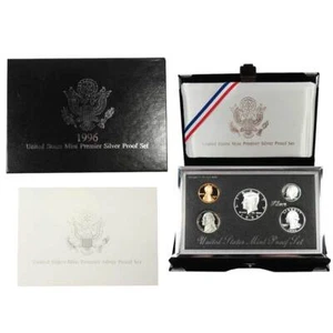 1996 U.S. Mint Premier Silver Proof Set - Picture 1 of 1