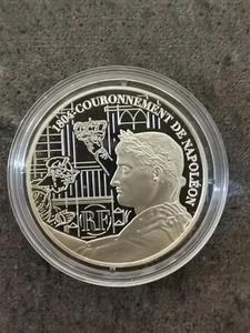 1 1/2 EURO BE PROOF ARGENT COURONNEMENT DE NAPOLEON I 2004 / 9705 EX SILVER - Picture 1 of 2