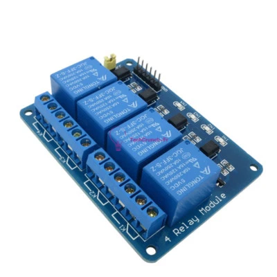 DC 12V 4 Channel Relay Module Optocoupler For Arduino PIC ARM AVR DSP HD23L - Photo 1/4