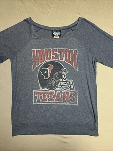 Junk Food Houston Texans Long Sleeve Shirt Women’s Size L Blue (1621) - Picture 1 of 15