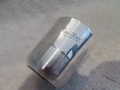 Taza bebé plata mediados siglo XX 950 Christofle Cardeilhac Lanel ondulaciones Christian Foto 1 de 4