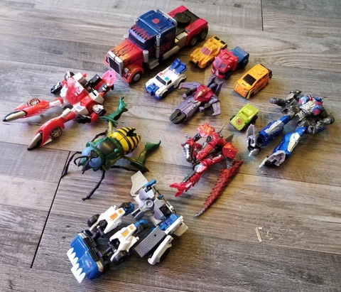 Transformers Junk Lot Optimus Waspinator Animated Nitro sound effects Starscream Cover