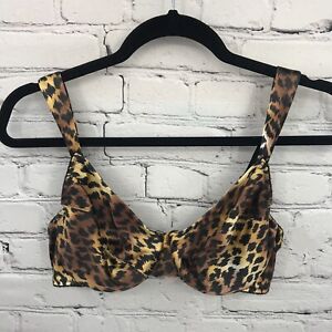 Victorias Secret Bra Womens 36C Brown Leopard Balconette Underwired
