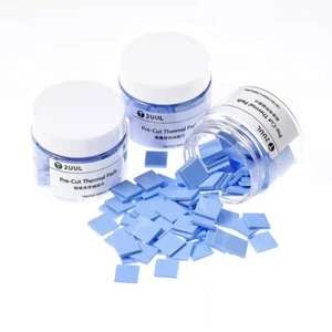 2UUL Pre-Cut Thermal Silicone Pads CPU Chip Heat Cooling Conductive For Board  - Picture 1 of 8