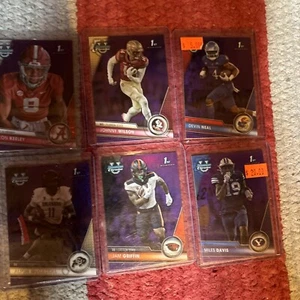 2023 Bowman Chrome University Numbered Football Lot - Bild 1 von 8