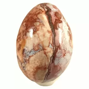 Huevo de Dolomita Tallado y Pulido 2.2" x 1.5" / 4.2 OZ Espécimen Brasil Idea de Regalo - Imagen 1 de 8