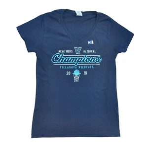 Villanova Basketball 2018 Champions Junior Ladies V-Neck T-Shirt - Picture 1 of 2