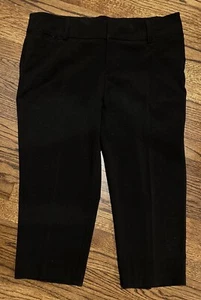 AB STUDIOS Women’s SIZE 14 Black Dress Flat Front Peddle Pushers - Picture 1 of 8