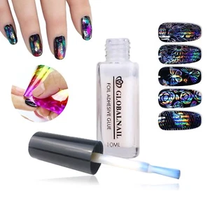 TRANSFER FOIL ADHESIVE NAIL GLUE Star For Paper White Clear 10ML - Picture 1 of 10