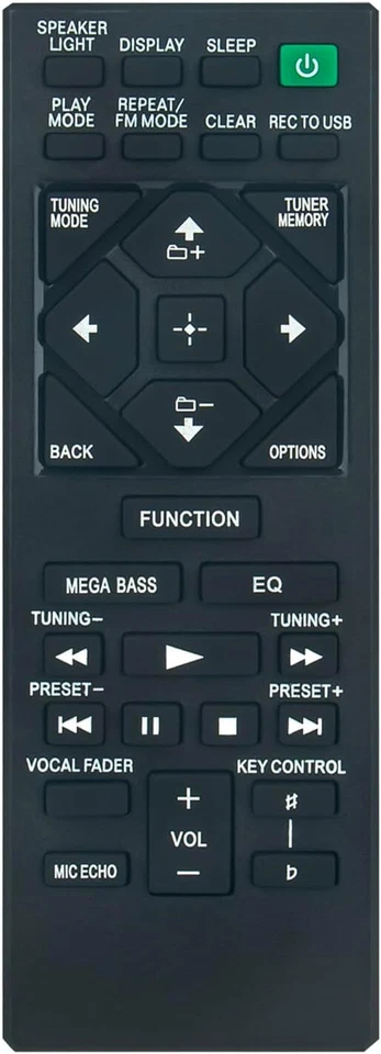 MARKENLOS Telecomando RMT-AM220U sostituito f??r Sistema Home Audio Sony MHCV11 MHC-V11